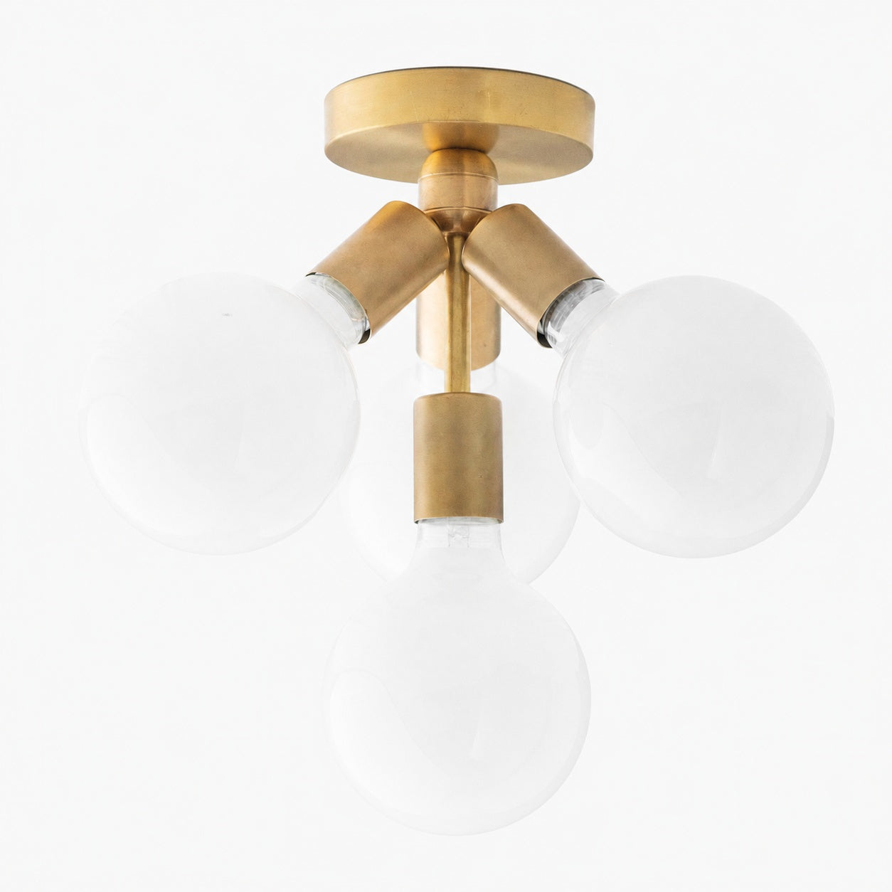 Glorica Glass Flush Mount Light - Globe Ceiling Fixture Modern