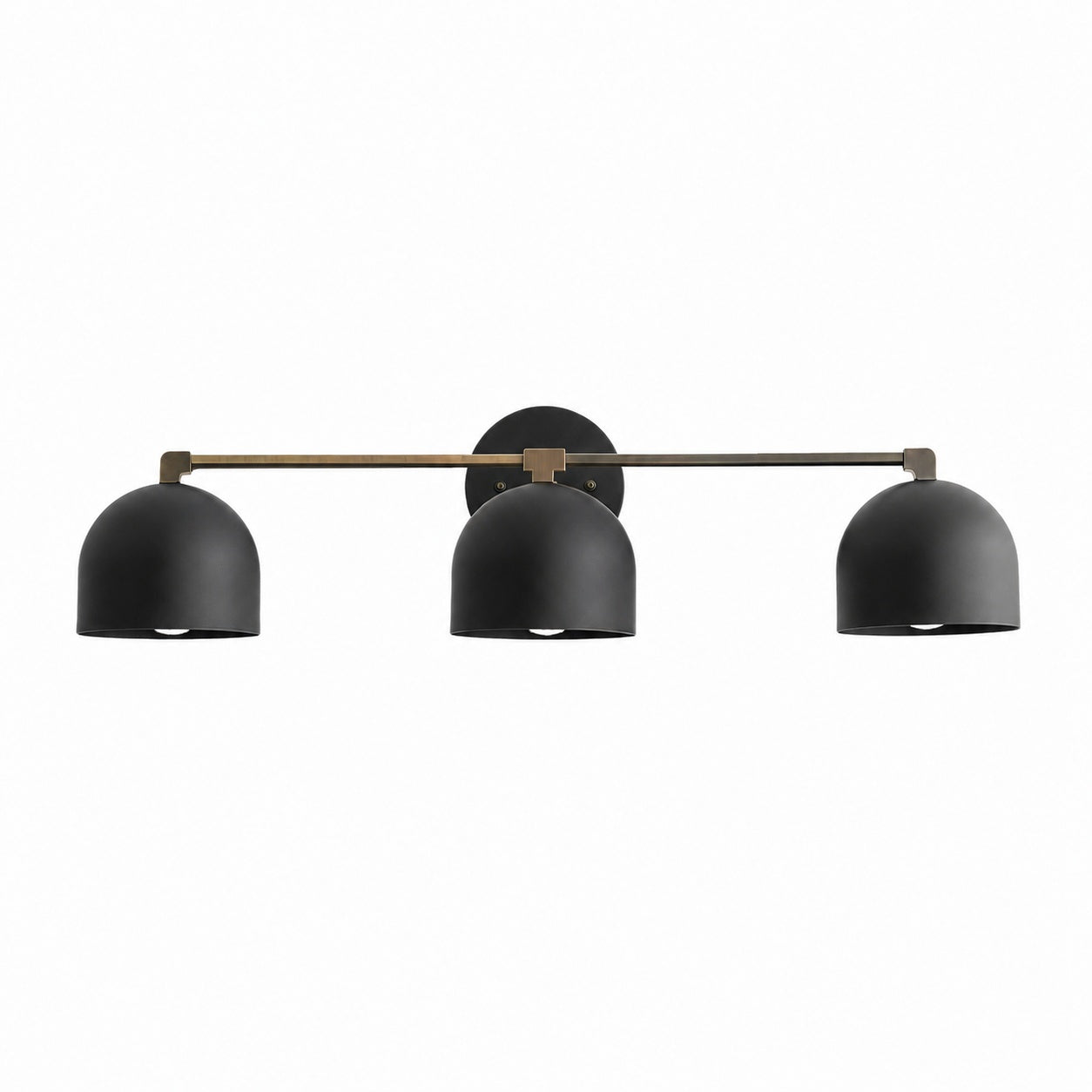 Metio Dome Mid-Century Deep Ball Vanity Lamp - Brass Wall Sconce