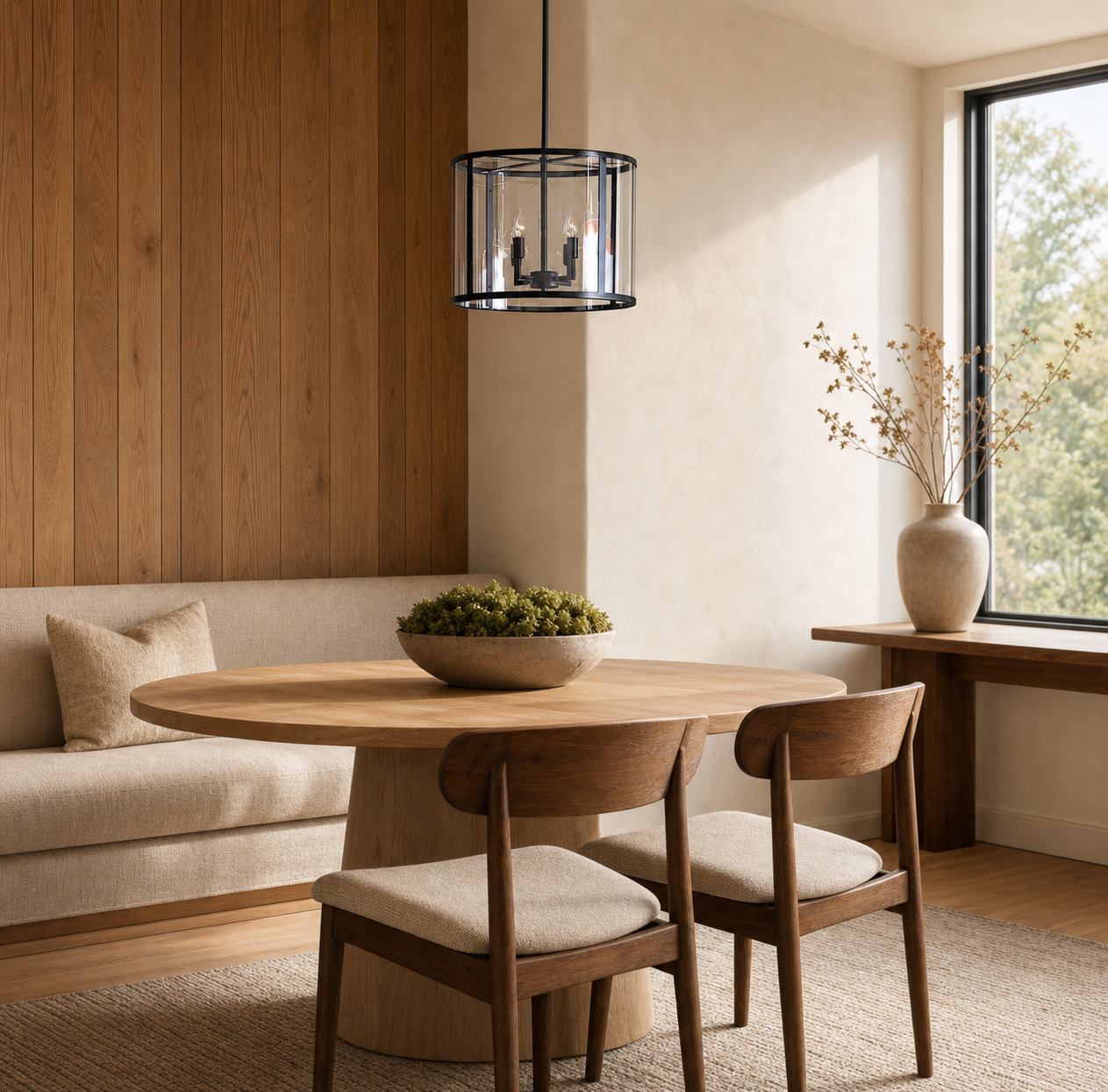 Ferrix Modern Outdoor Lantern Iron Pendant Lamp - Industial Glass Lighting Design