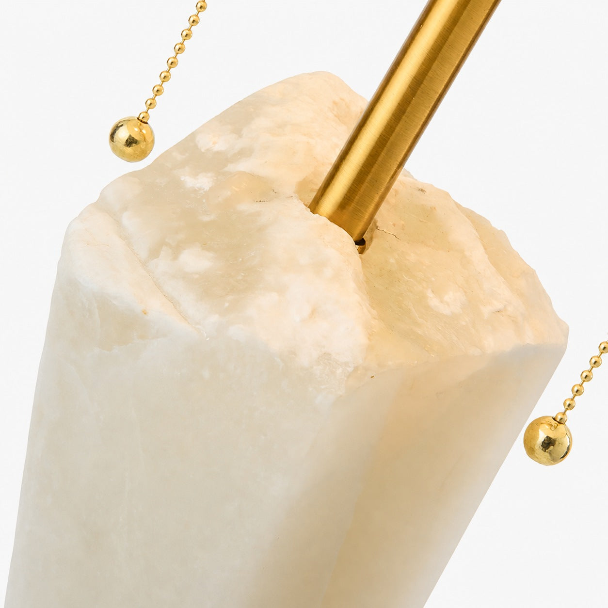 Raw Alabaster Table Lamp
