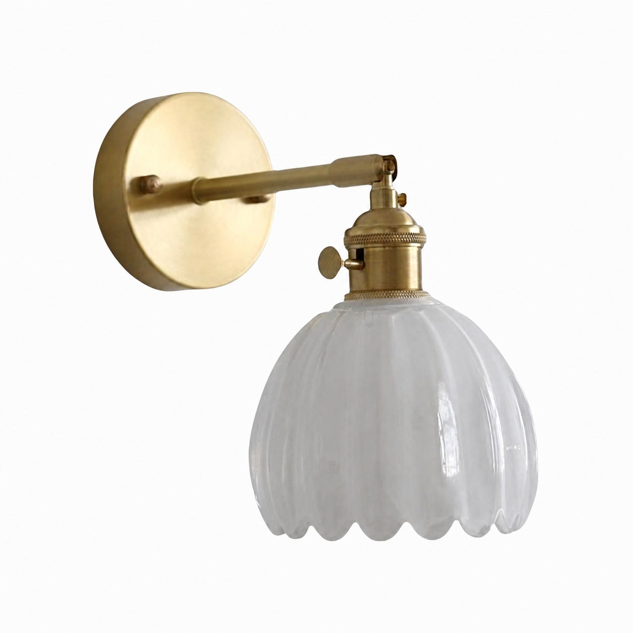 Blossix Floral Tulip Wall Sconce – Modern Wall Lamp Metal Base for Home Interior Lighting U27