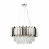 Virelia Contemporary Crystal Pendant Light – Layered Crystal Shade Ceiling Fixture for Dining or Living Room