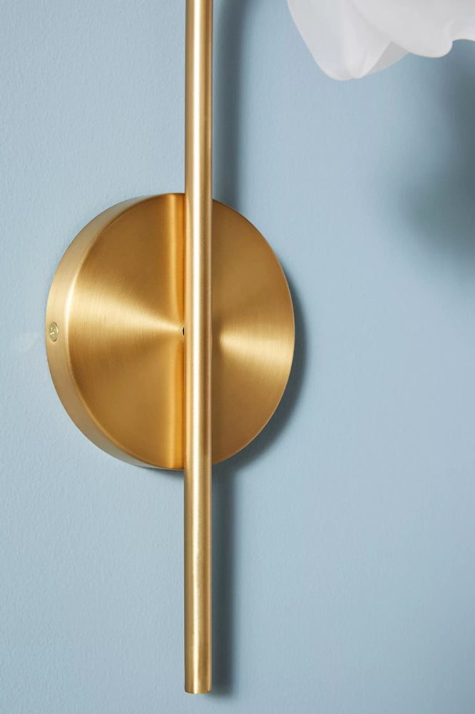 Revalis Glass Flower Vanity Sconce – Modern Floral Wall Light