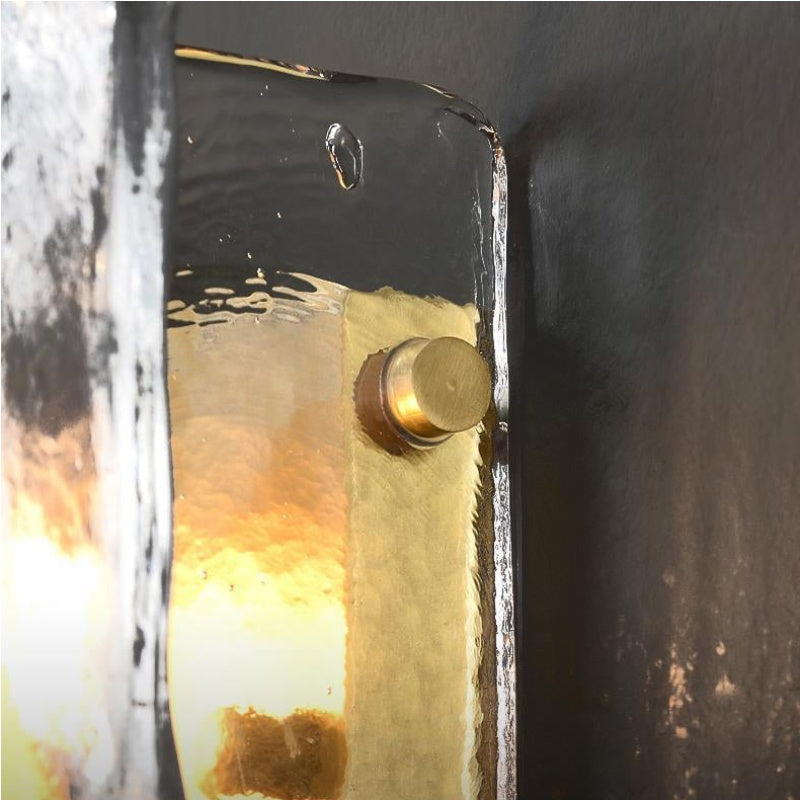 Lumiridge Modern Wall Light - Minimalist Design Metal Glass Fixture for Living Room