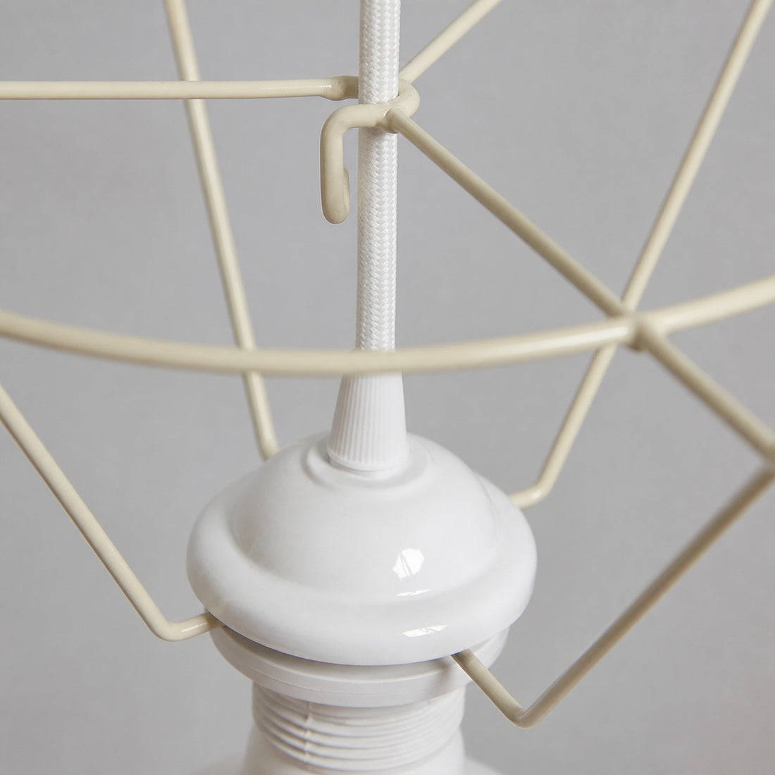 Florevian Woven Jute Hanging Light - Boho Chic Drum Pendant for Living or Dining