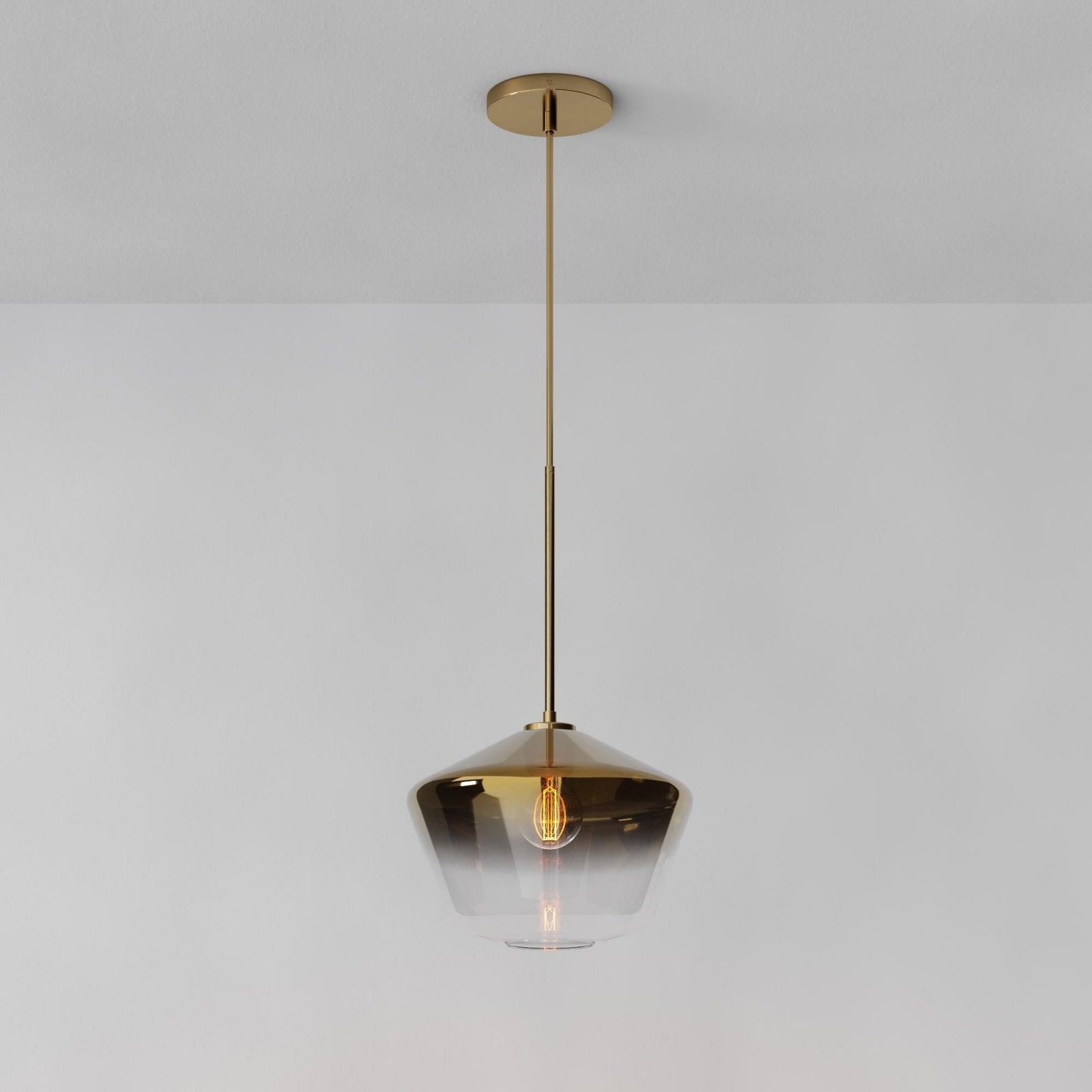 Merin Transparent Glass Sculpture Geometric Chandelier