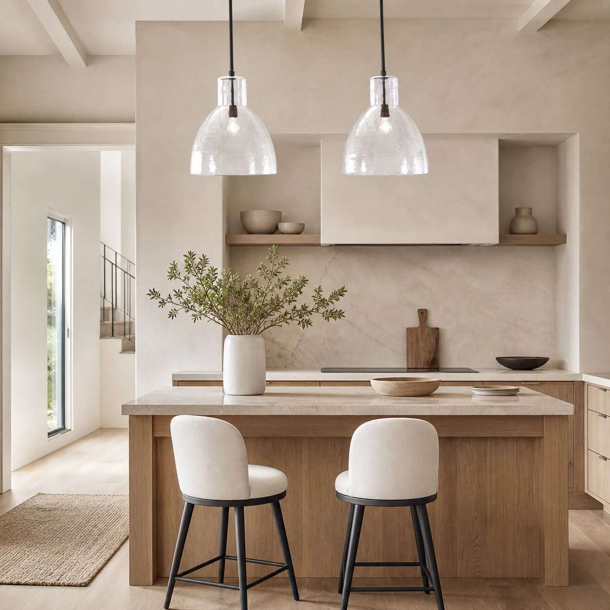Glavira Recycled Glass Pendant Collection - Modern Kitchen Lighting