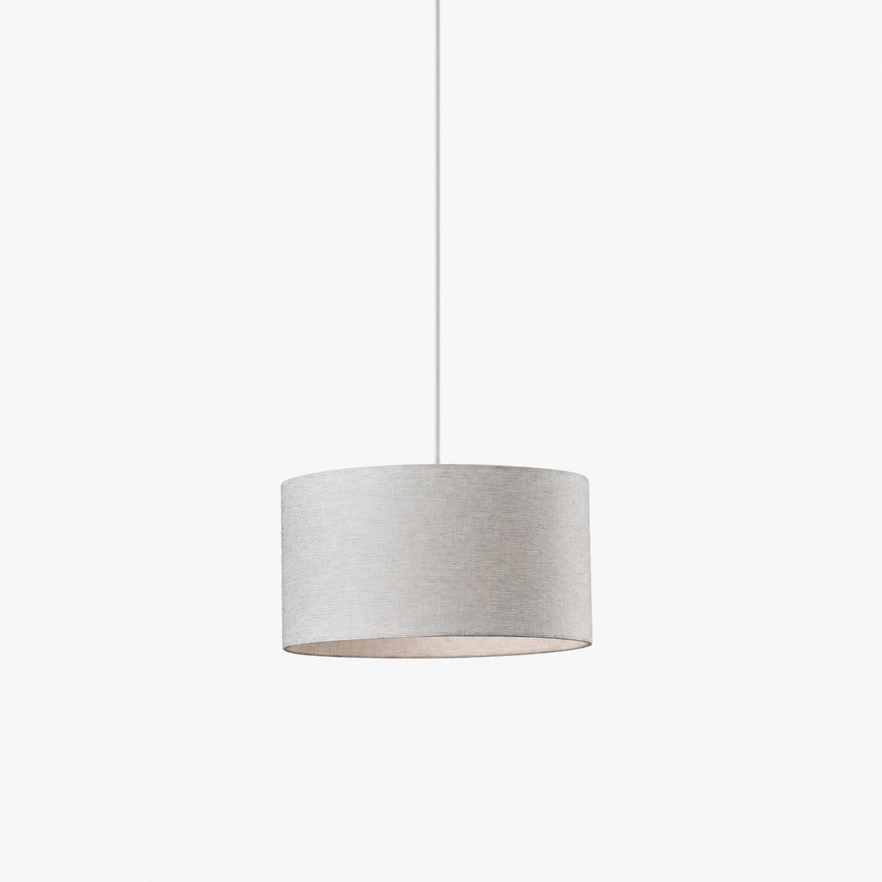 Dumora Fabric Drum Shade Pendant Light - Linen Design Hanging Light