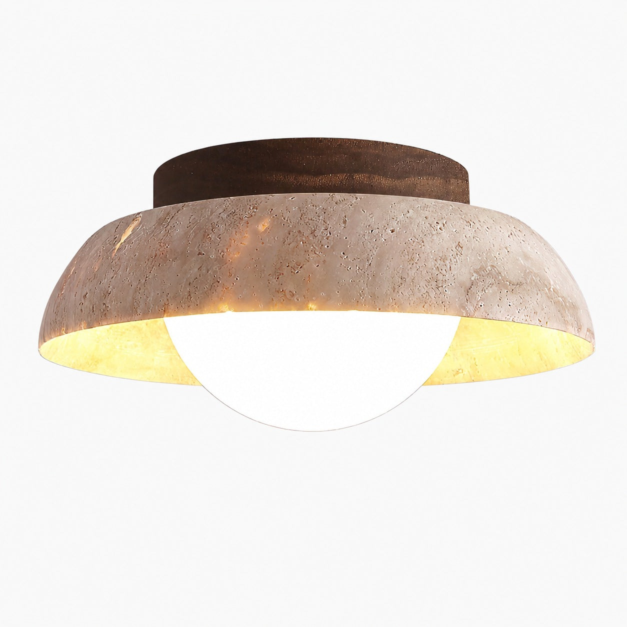 Piedra Travertine Ceiling Lamp