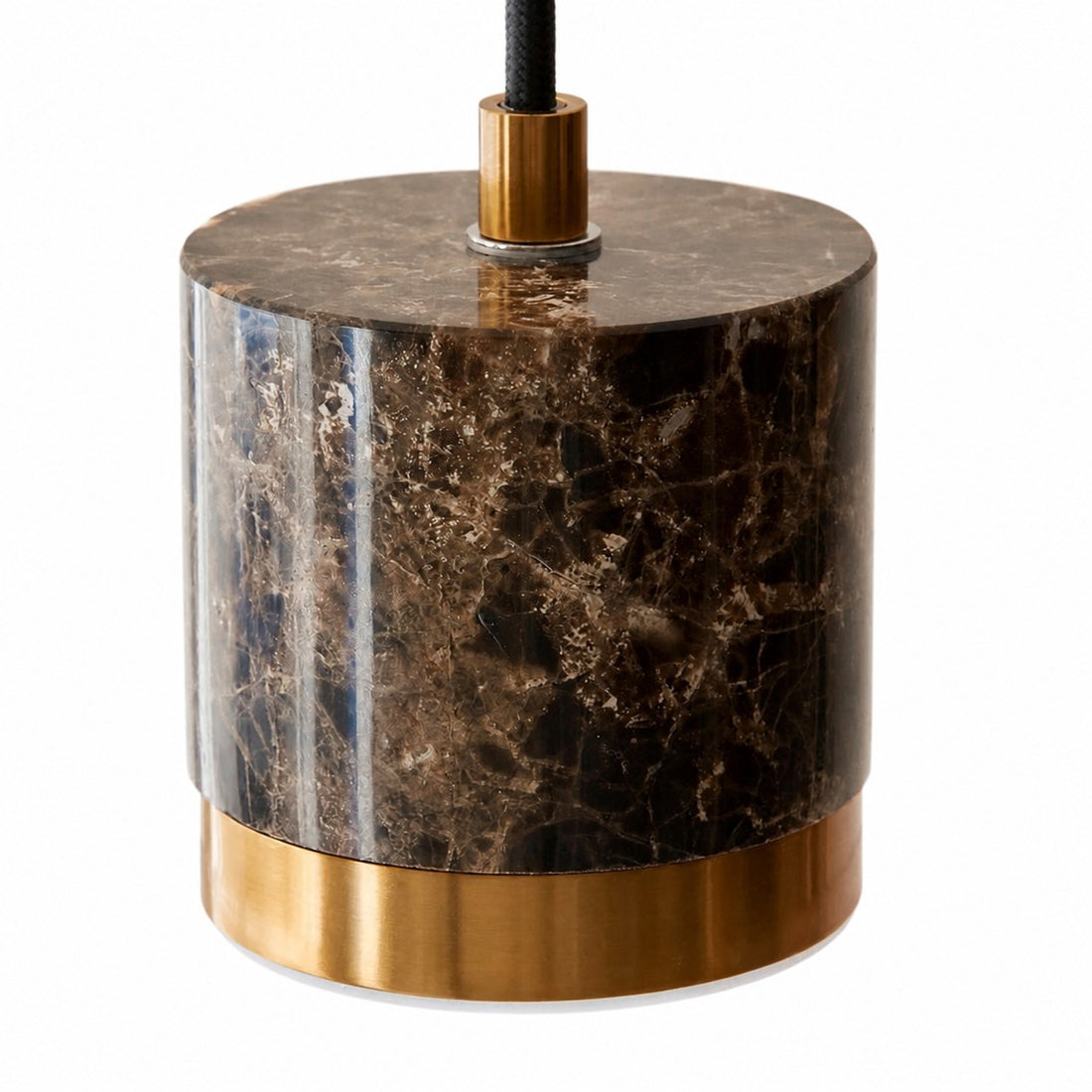 Korlisse Natural Stone and Glass Pendant Light – Stylish Lamp for Lounge or Living Room