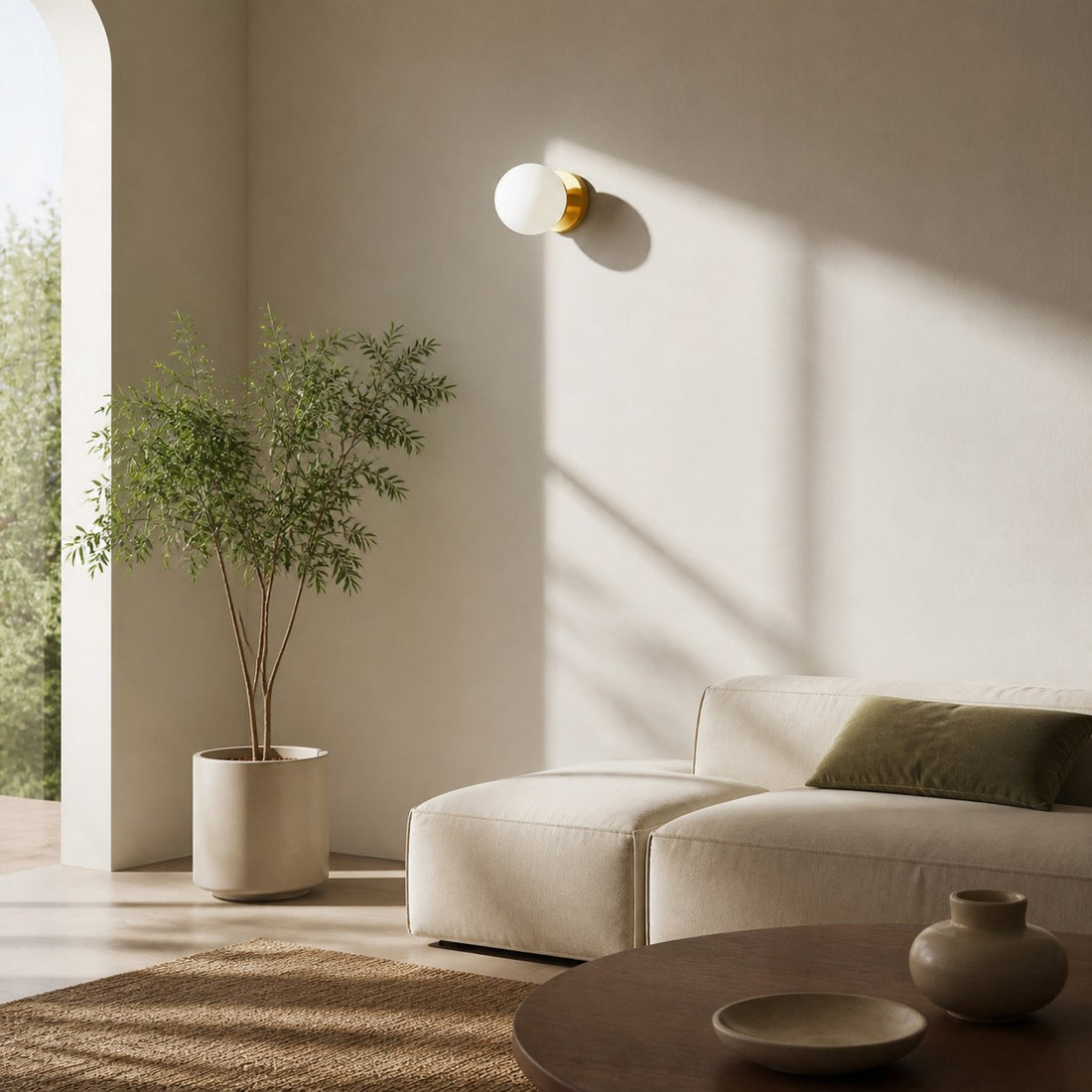 Nebulon Artistic Ceramic Wall Light with Soft Glow - Perfect for Living Rooms and Hallways