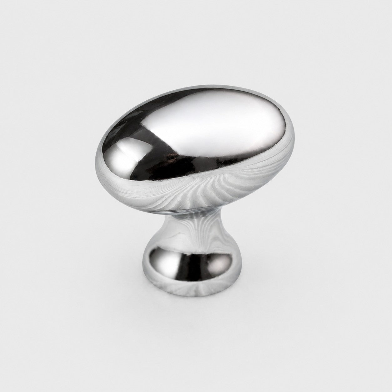 Large silver pigeon egg cabinet knob