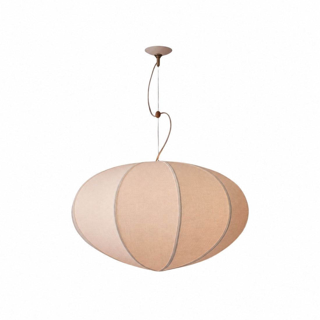 Alvian Adjustable Pendant Light with Linen Shade for Dining Room and Kitchen Island