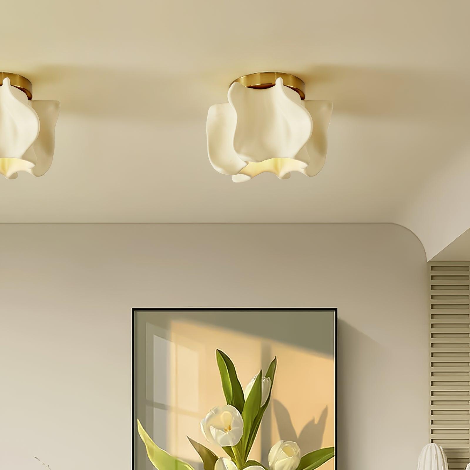 Bud Shape Flush Mount Lighting