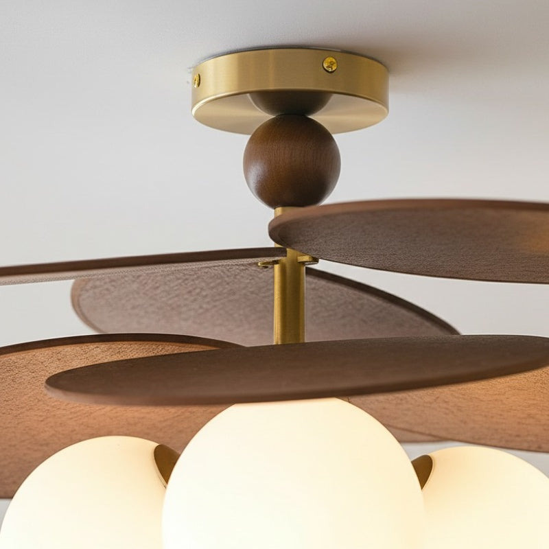 Orrise Overlapping Blade Design Ceiling Light - Contemporary Decorative Light for Interiors