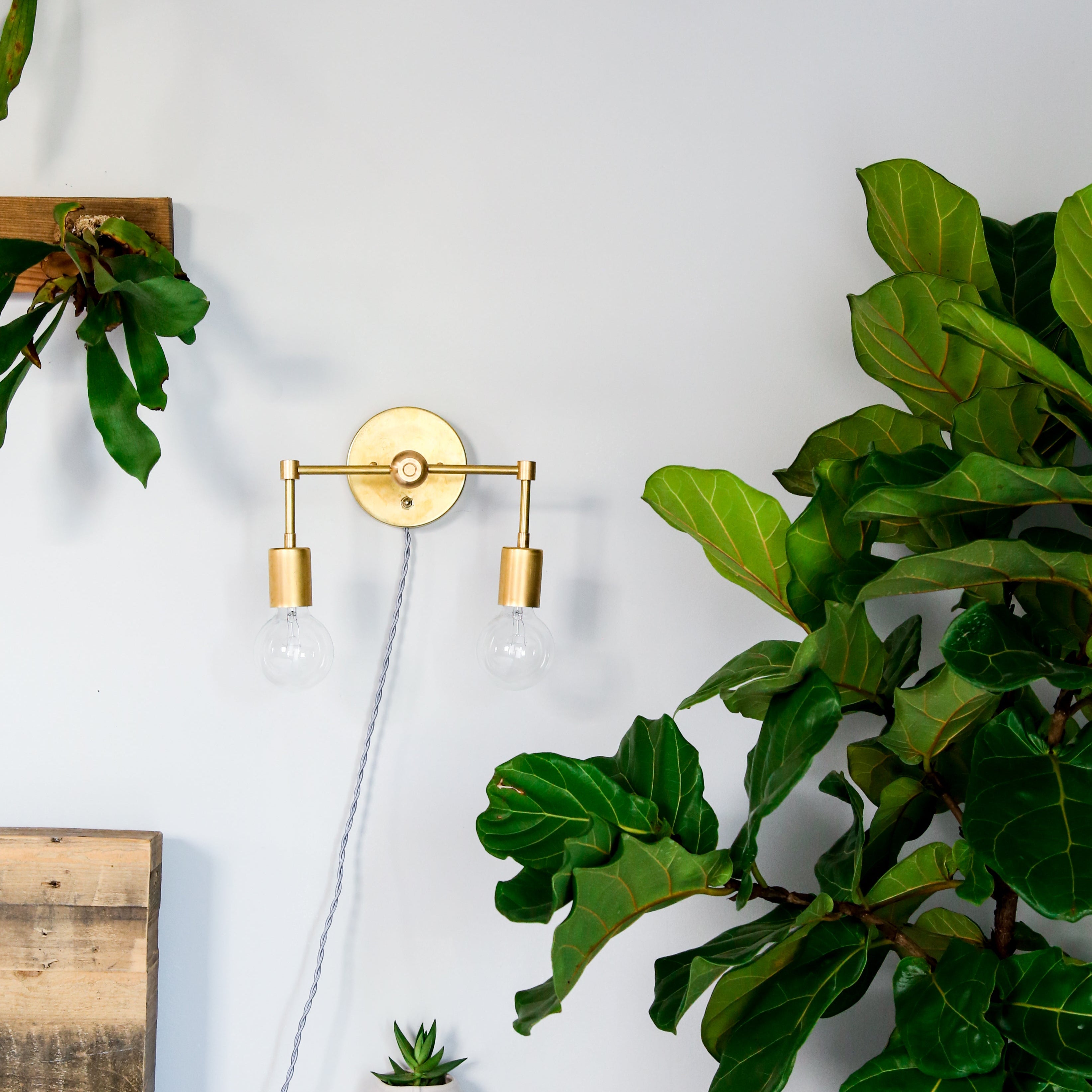 Small Two Light Wall Sconce - Contemporary Finish For Home Spaces