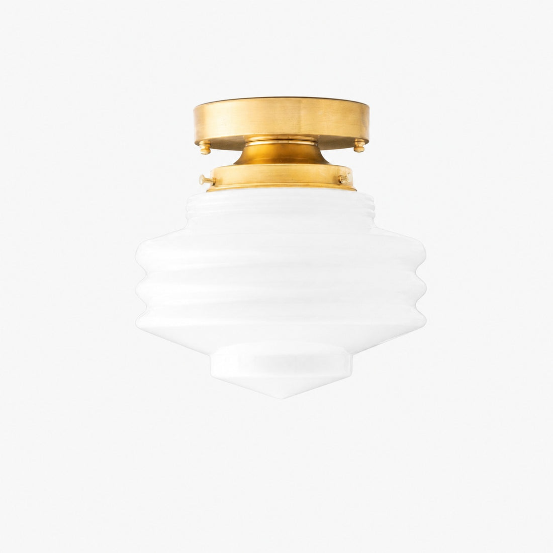 Geotower Glass Art Deco Ceiling Light - Glass Globe - Elegant Home Fixture