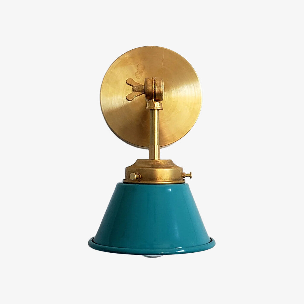 Modern Cone With Elegant Swivel Mechanism Brass Wall Lamp