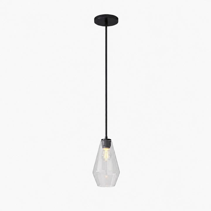 Merin Transparent Glass Sculpture Geometric Chandelier