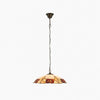 TF Ingram Tiffany Pendant Light – Vintage Handcrafted Stained Glass Floral Shade for Dining Room