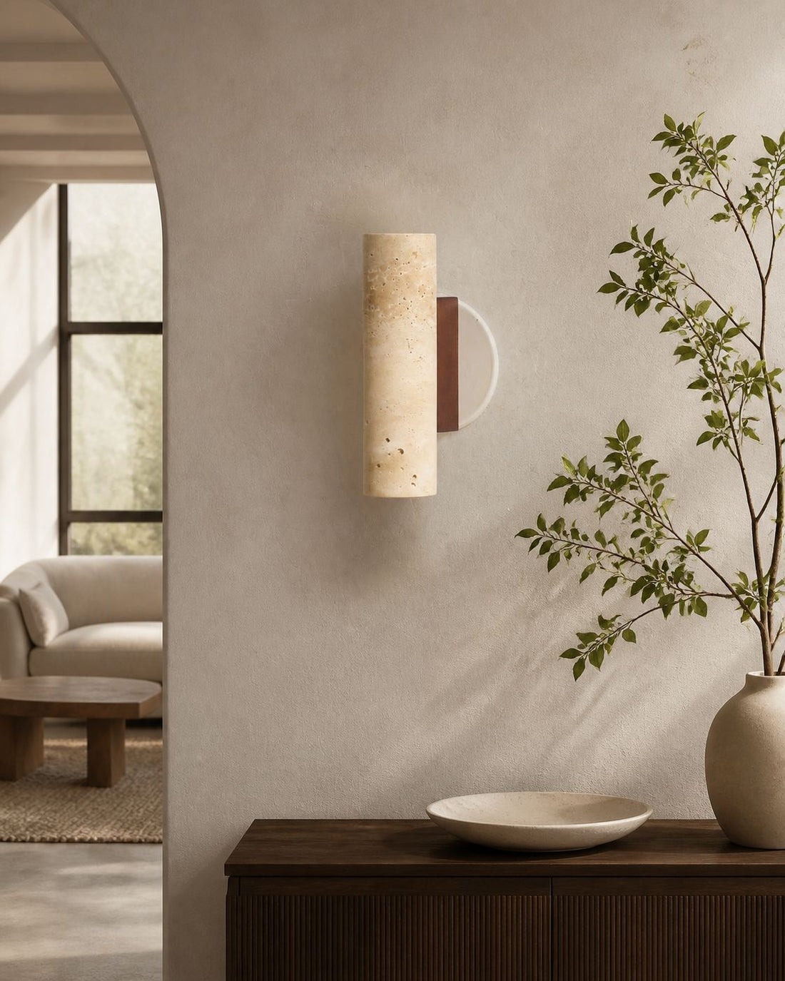 Modern Sculptural Metal Wall Lamp – Minimalist Sconce for Bedroom Living Room Hallway