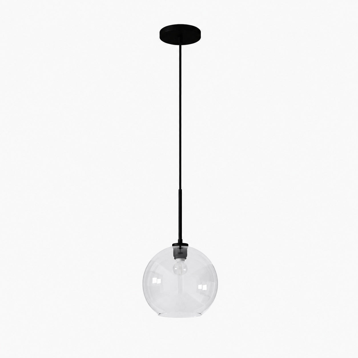 Selvion Sculptural Globe Pendant Light - Modern Glass Pendant Lamp - Sleek Design