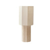 Octagonal Travertine Stone Table Lamp