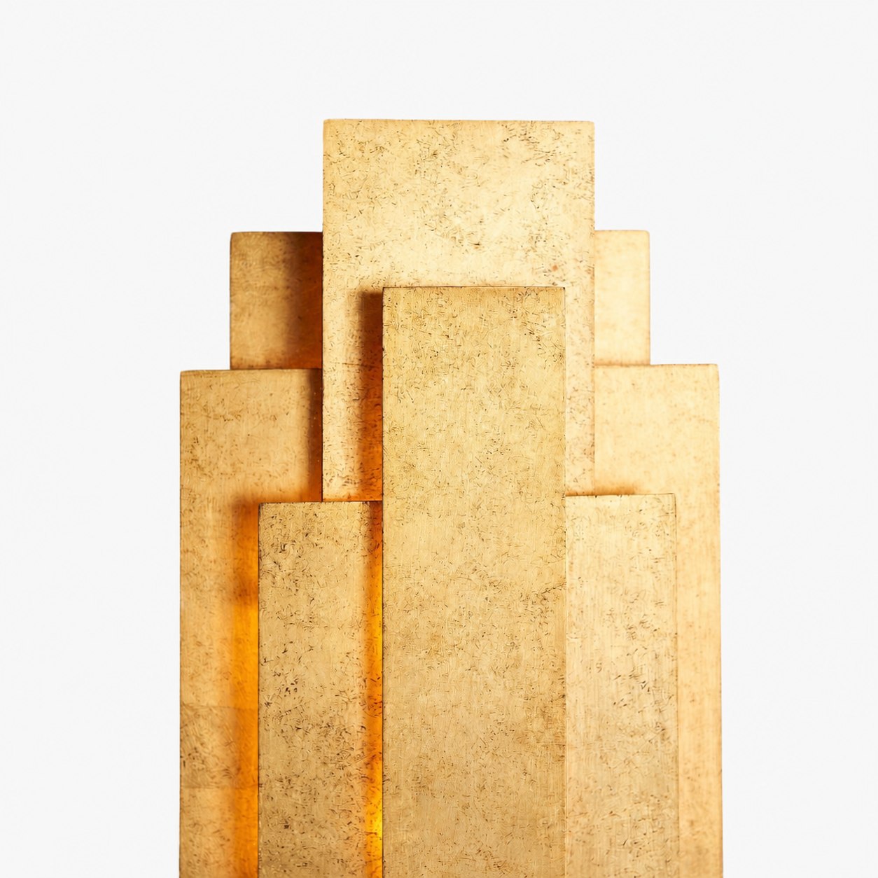 Kelsar Rectangular Wall Lamp - Gold and Silver Finishes for Living Room or Bedroom