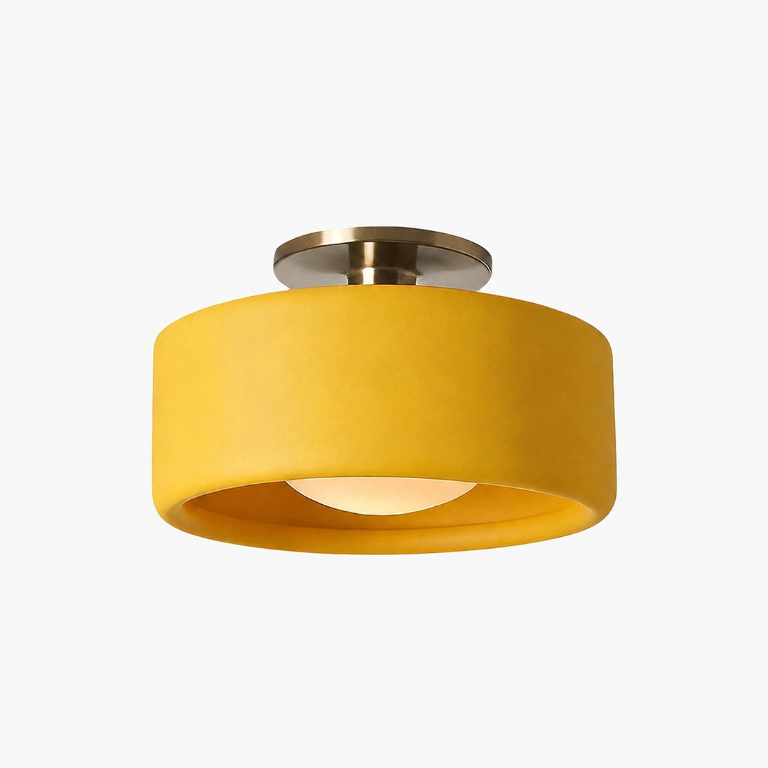 Cerova Modern Porcelain Flush Mount Ceiling Light– Elegant Ivory Shade