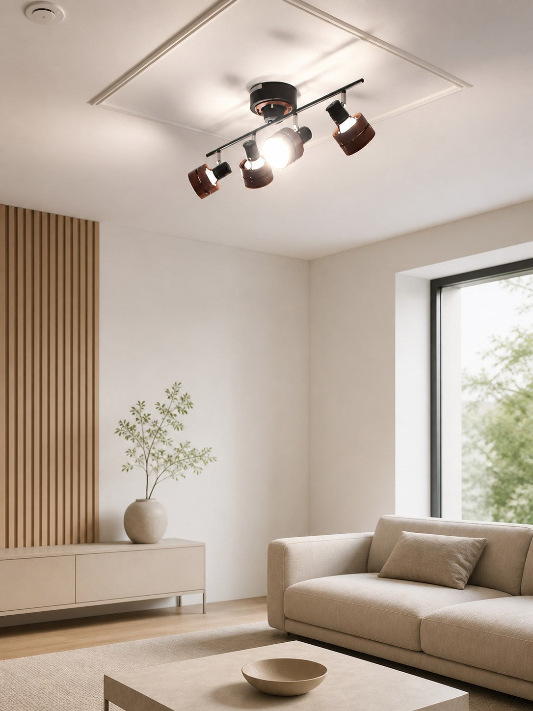 Nordic Cylindrical 4-Light Spotlight