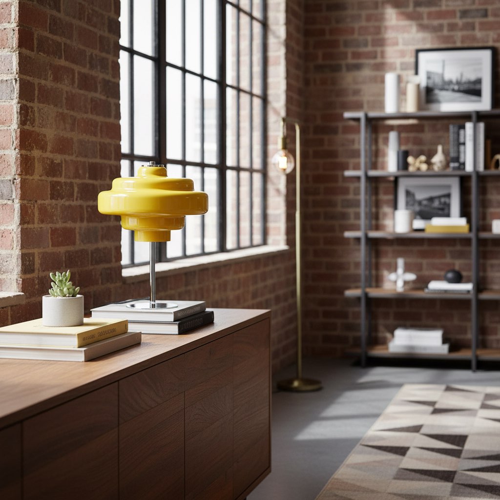 Koloro Tiered Glass Table Lamp – Retro & Contemporary Design for Living Room