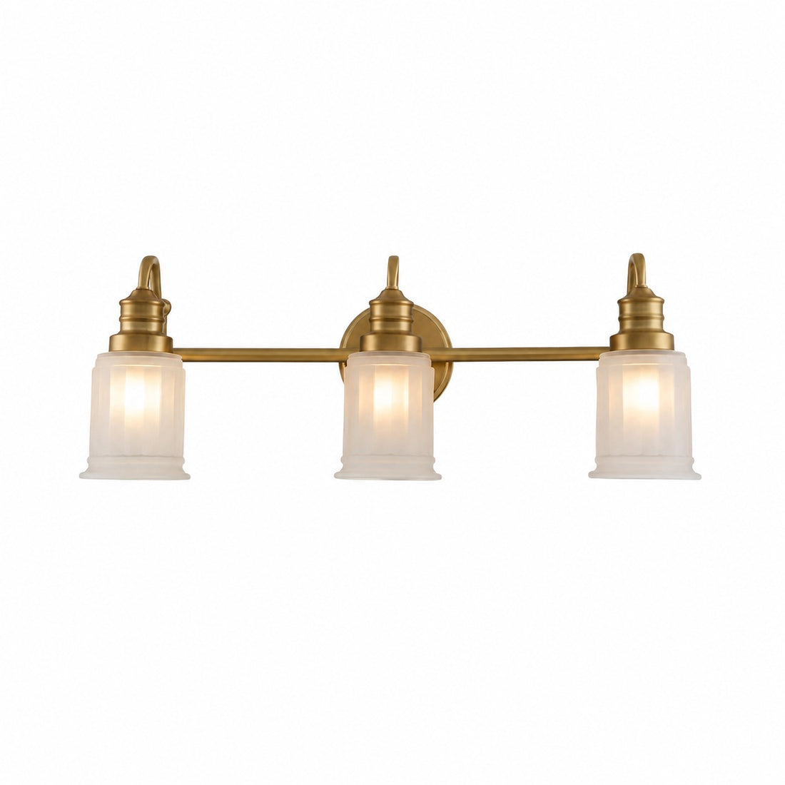 Lirra Bathroom Metal Wall Lamp with Glass Shade - Damp Rated Wall Sconce