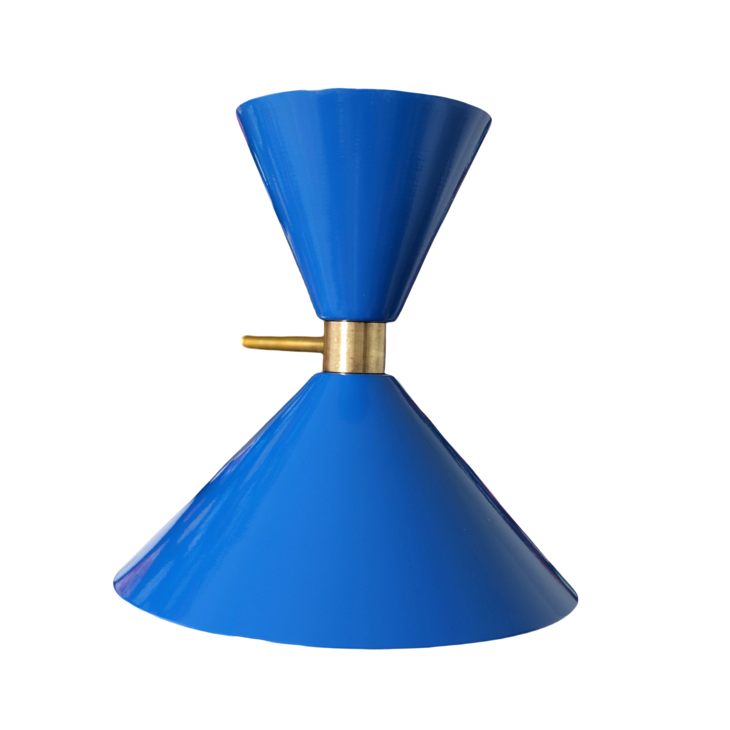 Brass Cone Wall Sconce - Hourglass Lighting for Home Spaces