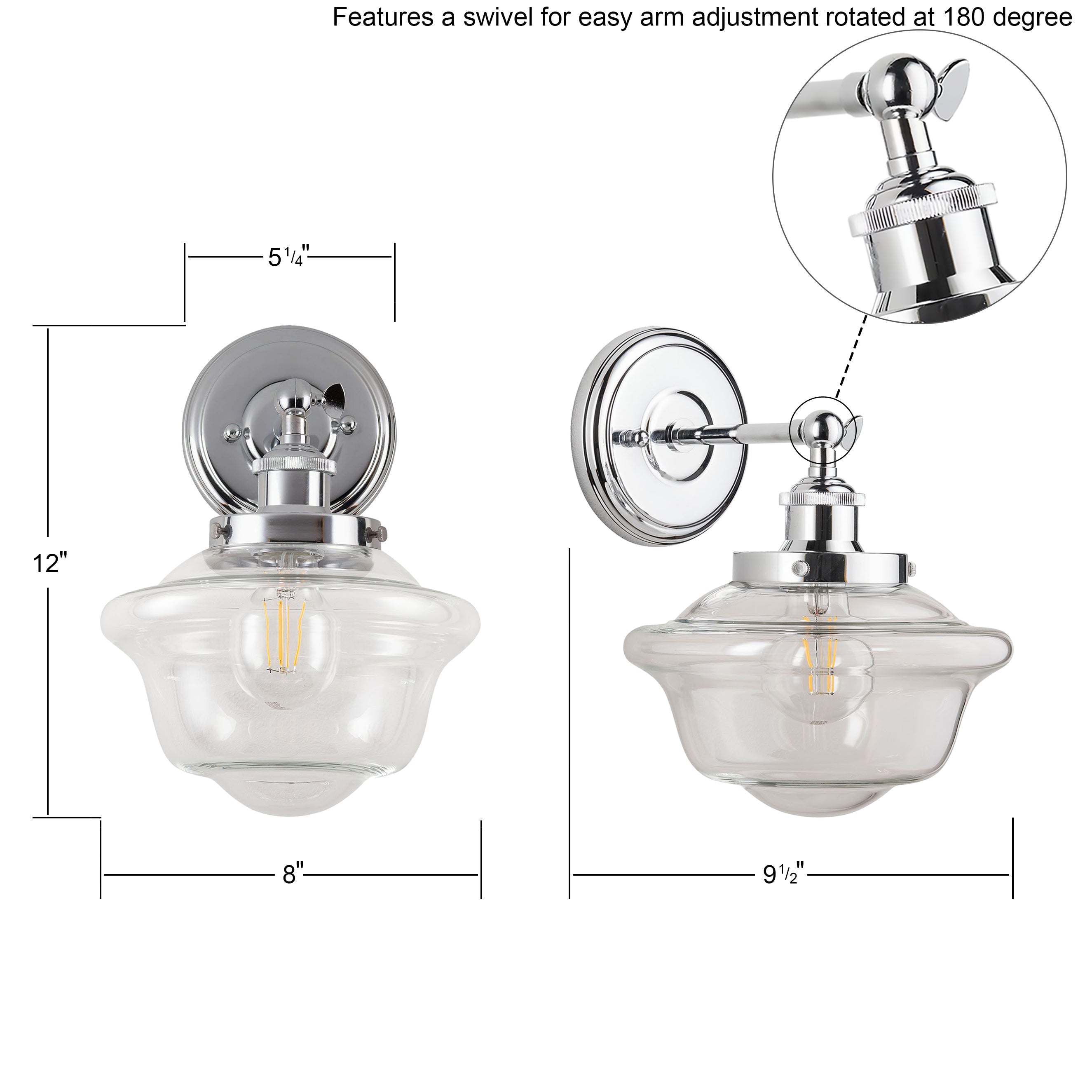 Lavagna Industrial Bathroom Vanity Light