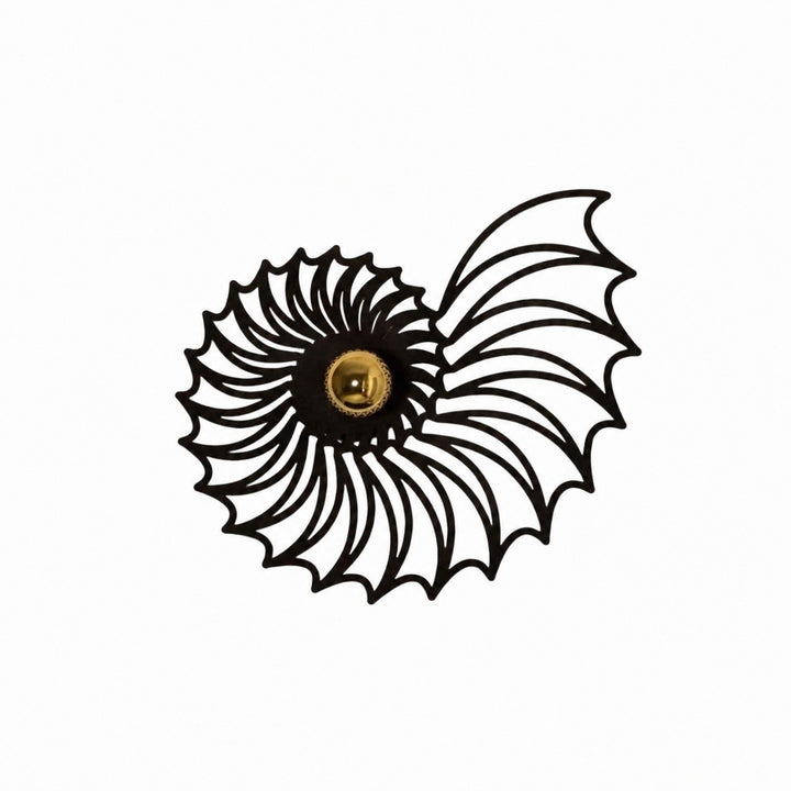Spiralyn Nautilus Shell Silhouette Modern Wall Lamp - Lighting for Living Room