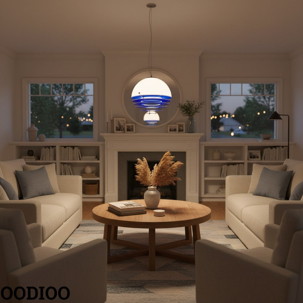 Modern Sunset Pendant – Orange & Blue Mood Light For Any Room