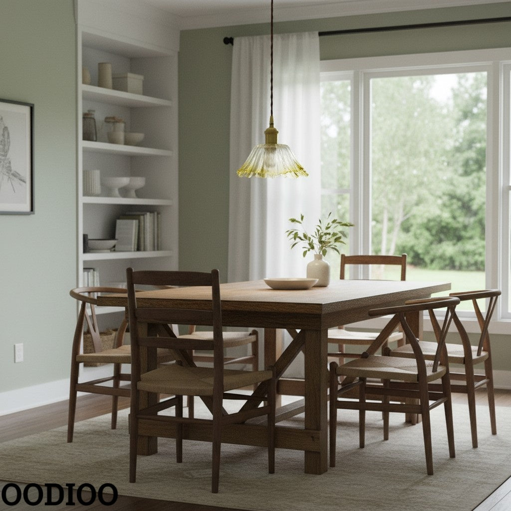 Nordic Flower Glass Pendant Light for Living Room