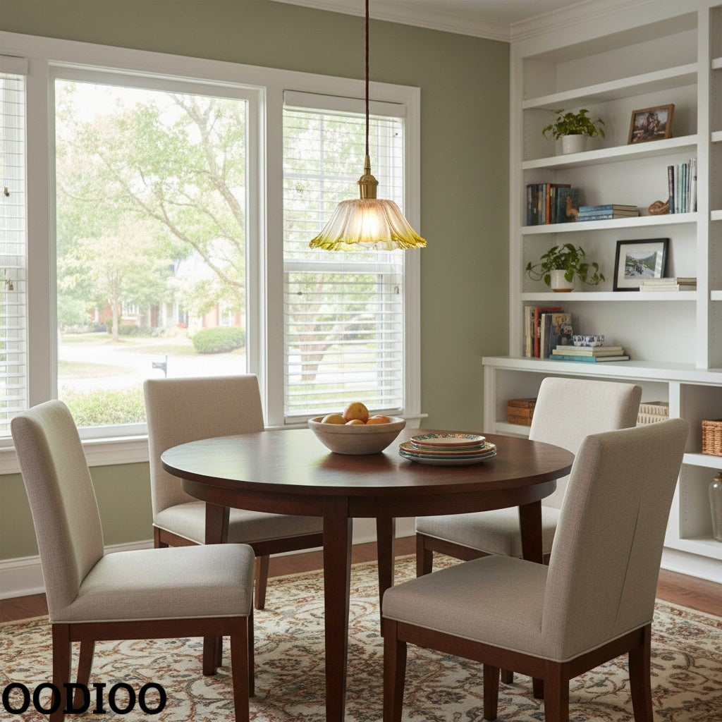 Nordic Flower Glass Pendant Light for Living Room