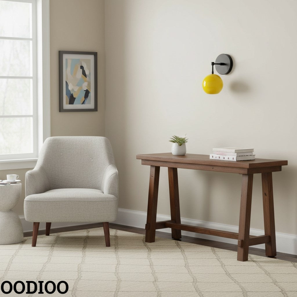 Accent Lighting Globe Wall Sconce in Sunshine Yellow