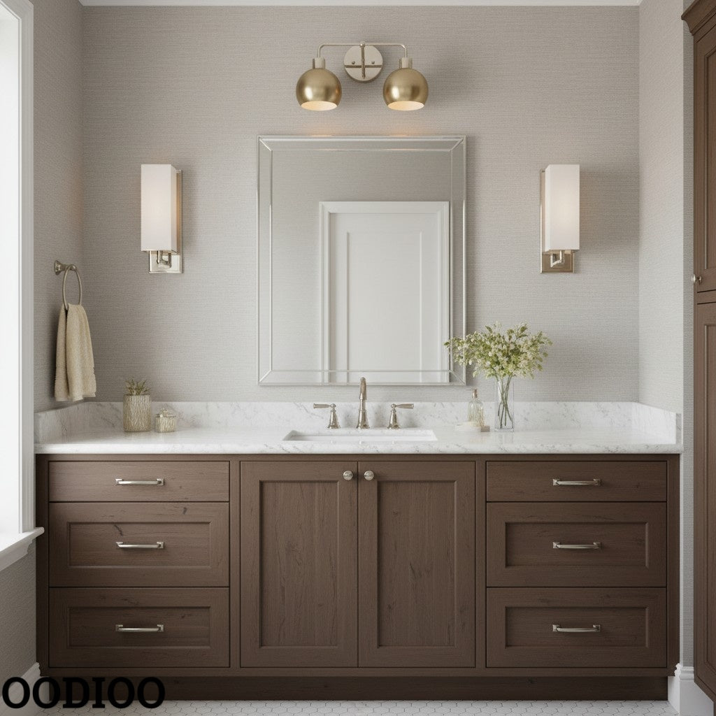 Peach Shades Double Sconce - Bubble Pop Vanity Bathroom Wall Light