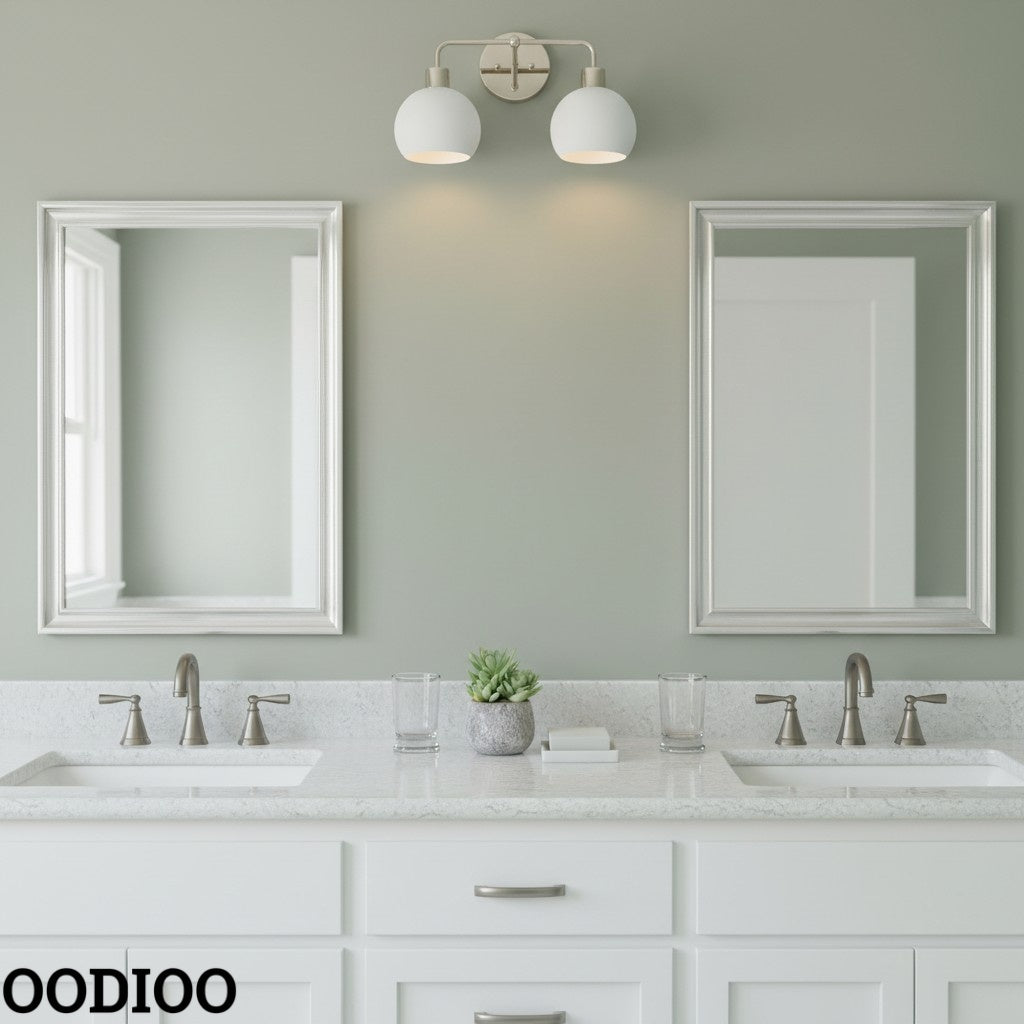 Peach Shades Double Sconce - Bubble Pop Vanity Bathroom Wall Light