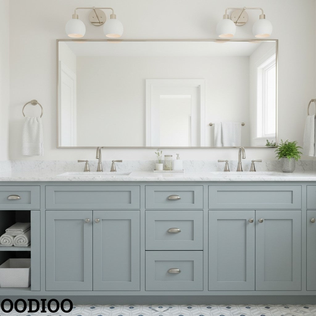 Peach Shades Double Sconce - Bubble Pop Vanity Bathroom Wall Light