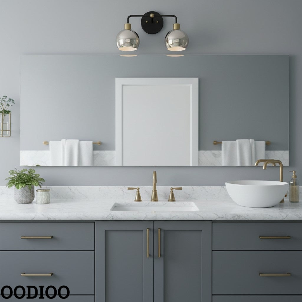 Peach Shades Double Sconce - Bubble Pop Vanity Bathroom Wall Light