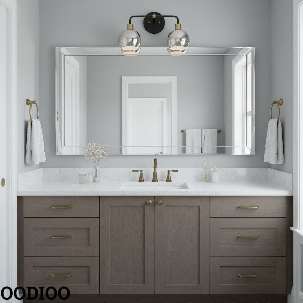 Peach Shades Double Sconce - Bubble Pop Vanity Bathroom Wall Light