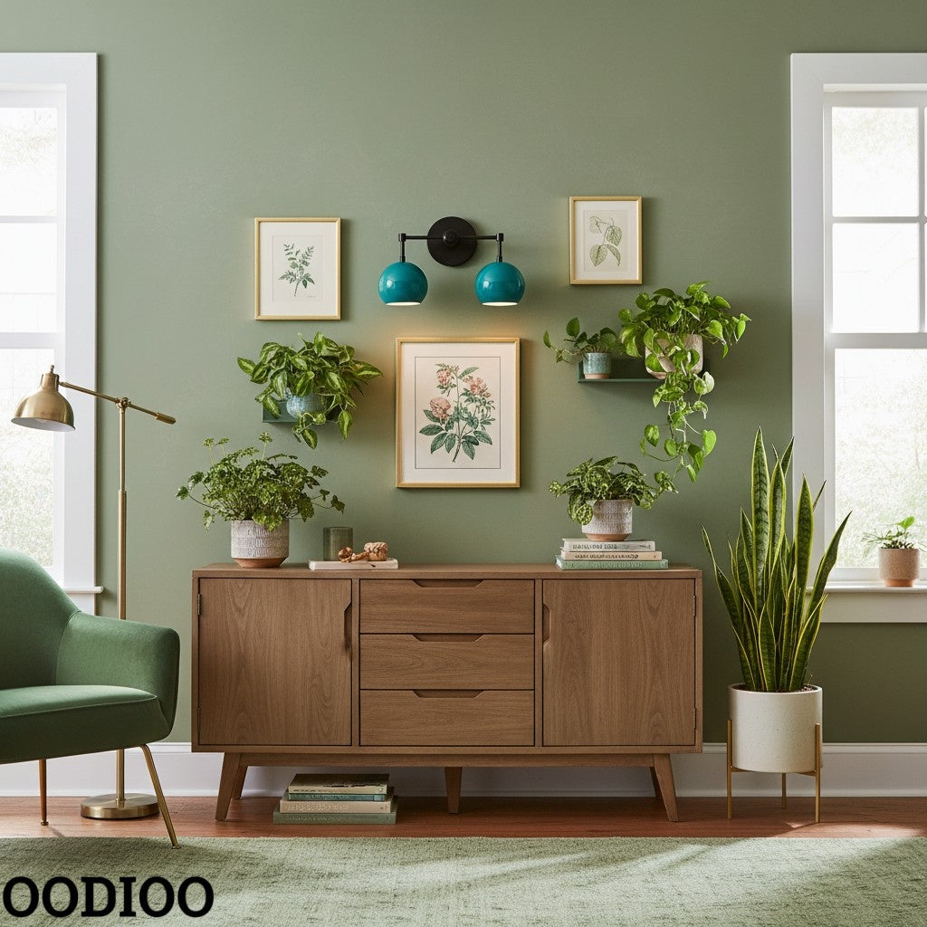 Navy Wall Light - Double Ball Bath Vanity Mirror Wall Sconce