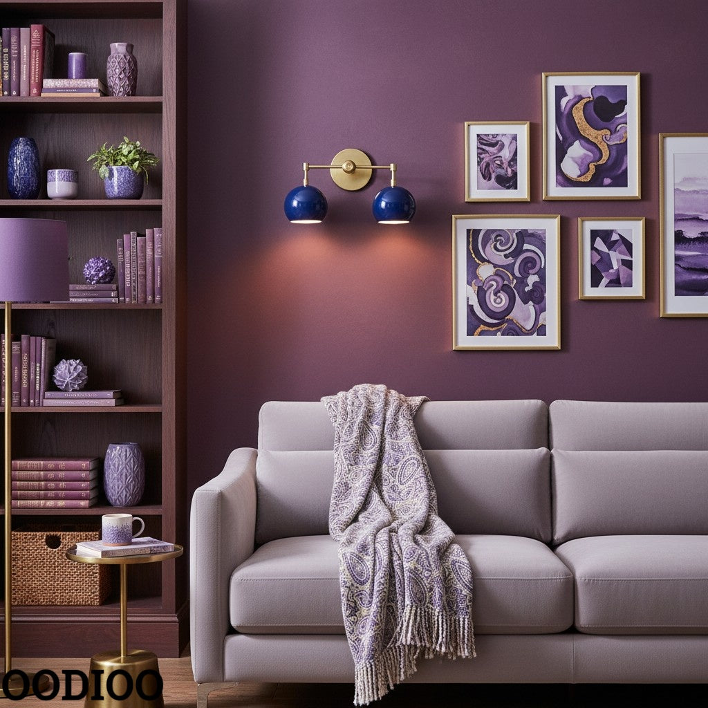 Navy Wall Light - Double Ball Bath Vanity Mirror Wall Sconce