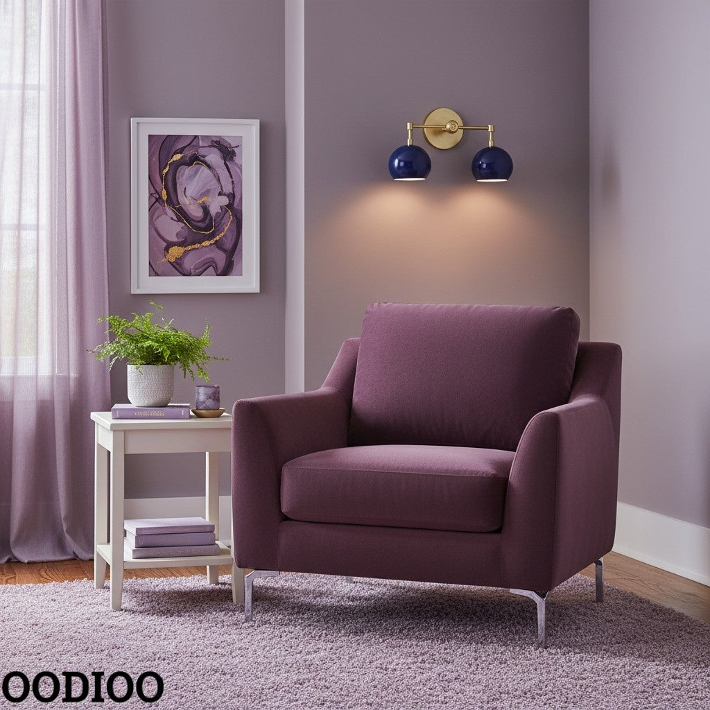 Navy Wall Light - Double Ball Bath Vanity Mirror Wall Sconce