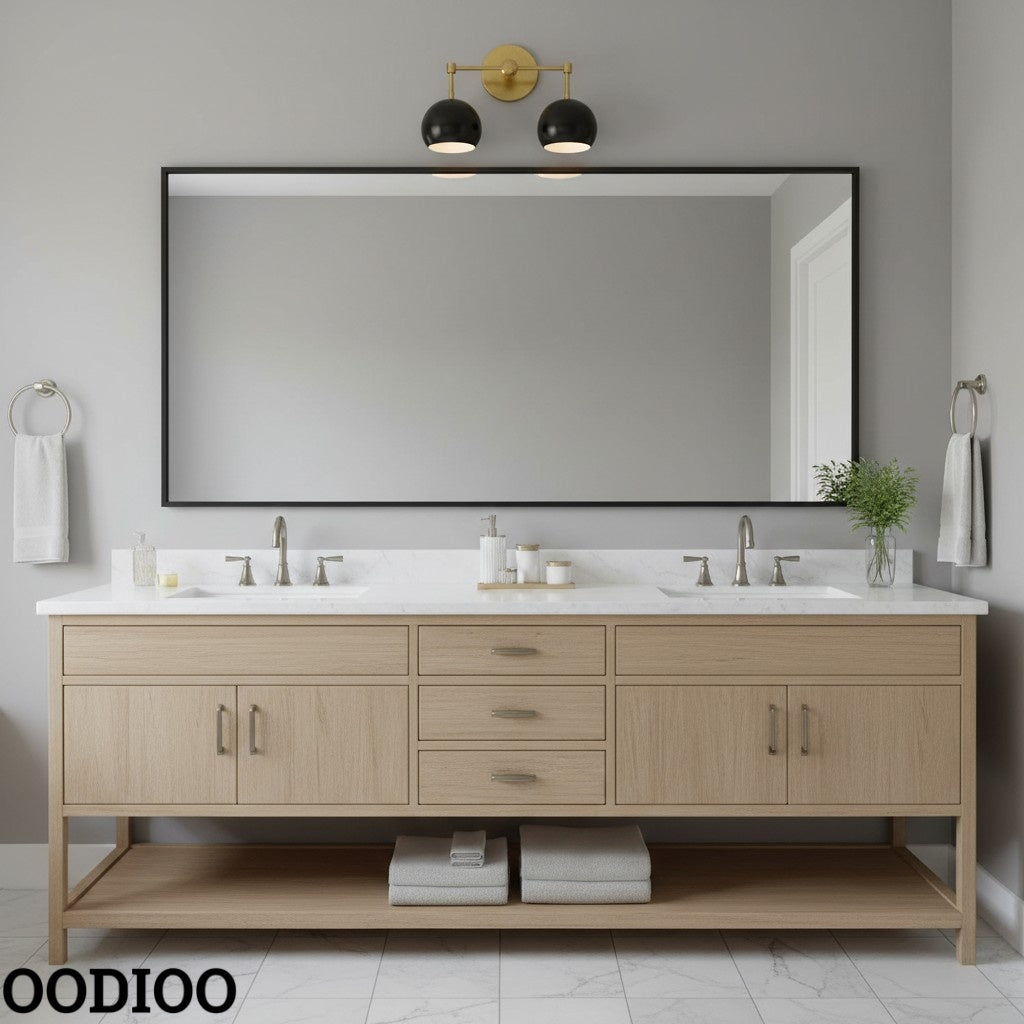 Daisy Wall Sconce - Double Globe Bubble Metal Multicolor Bath Light