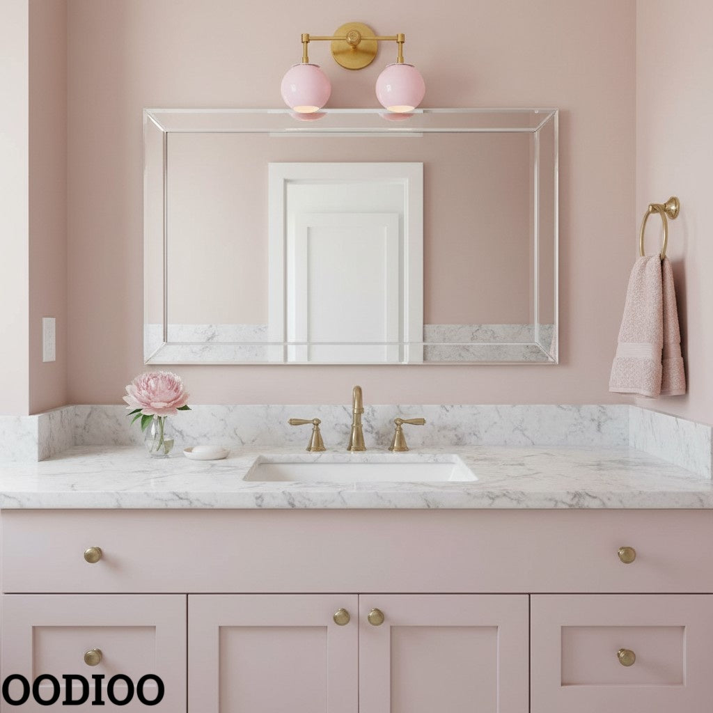 Daisy Wall Sconce - Double Globe Bubble Metal Multicolor Bath Light