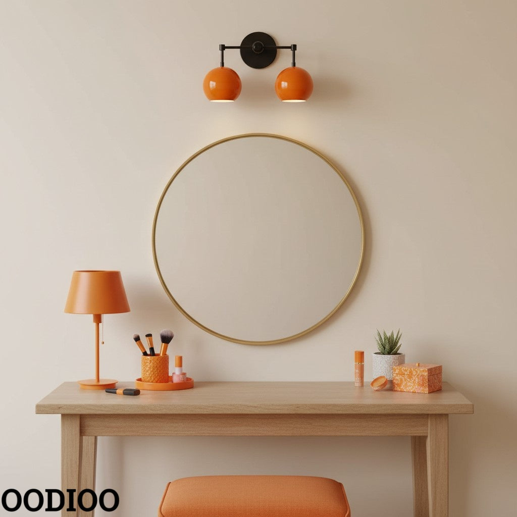 Orange Peel Wall Sconce - Double Bubble Vanity Bath Wall Light